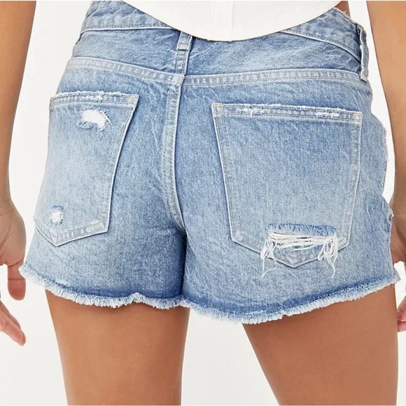 We The Free X FP Good Time Relaxed Distressed Shorts in Beach Bum Size 28; NWOT - Picture 2 of 15